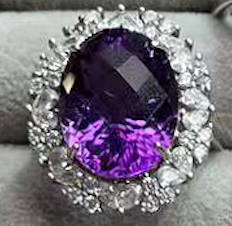 Sixteen Different Styles Natural Raw Crystal Ring Amethyst Ring S925 Sterling Silver Adjustable