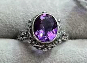 Sixteen Different Styles Natural Raw Crystal Ring Amethyst Ring S925 Sterling Silver Adjustable