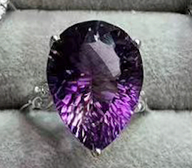 Sixteen Different Styles Natural Raw Crystal Ring Amethyst Ring S925 Sterling Silver Adjustable