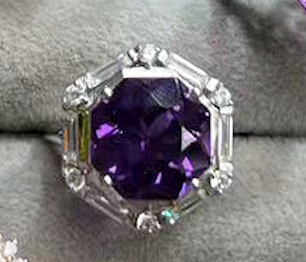 Sixteen Different Styles Natural Raw Crystal Ring Amethyst Ring S925 Sterling Silver Adjustable