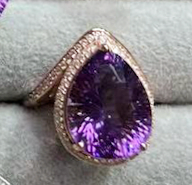 Sixteen Different Styles Natural Raw Crystal Ring Amethyst Ring S925 Sterling Silver Adjustable