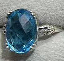 Eighteen Different Styles Natural Raw Crystal Ring Aquamarine Ring S925 Sterling Silver Adjustable