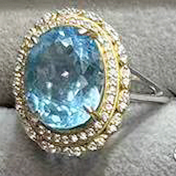 Eleven Different Styles Natural Raw Crystal Ring Aquamarine Ring S925 Sterling Silver Adjustable