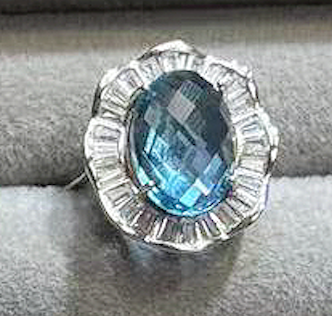 Eleven Different Styles Natural Raw Crystal Ring Aquamarine Ring S925 Sterling Silver Adjustable