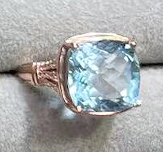 Eleven Different Styles Natural Raw Crystal Ring Aquamarine Ring S925 Sterling Silver Adjustable