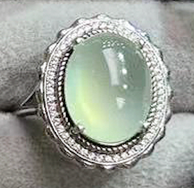 Seventeen Different Styles Natural Raw Crystal Ring Prehnite Ring S925 Sterling Silver Adjustable